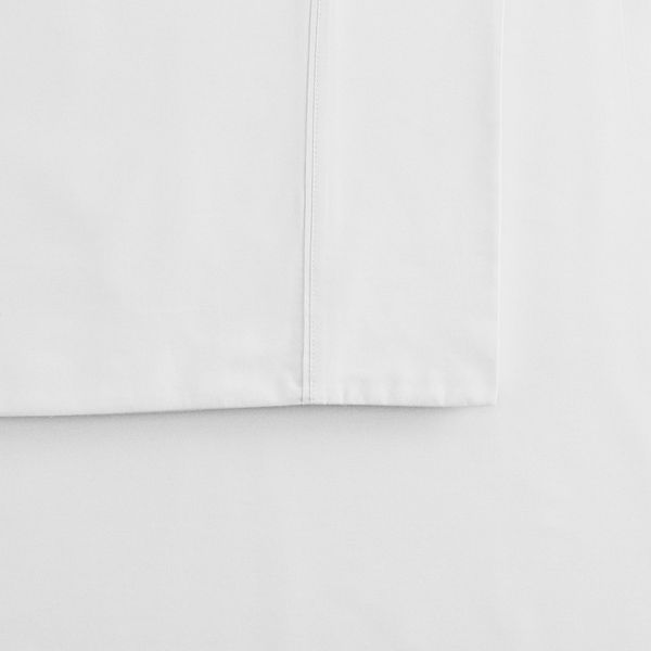 Lot de 2 taies d'oreiller en percale de coton blanc 50x70 cm pas cher