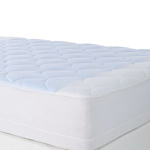 Sealy Posturepedic 300-Thread Count Stay Cool Down-Alternative Deep-Pocket Mattress Pad