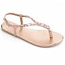 women's rhinestone thong sandals