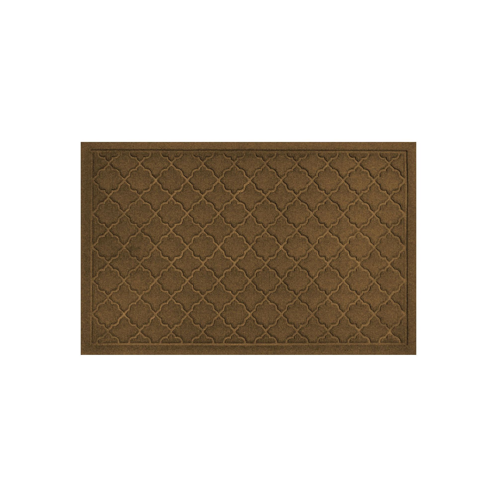 Waterhog Cordova Lattice Indoor Outdoor Mat, Dark Brown