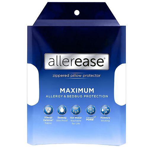 pillow maximum allerease cover s/q & Allerease Allergy Bedbug Maximum Protection Protector Pillow