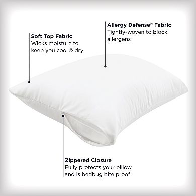 Allerease Maximum Bedbug and Allergy Protection Pillow Protector 