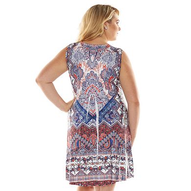 Plus Size Apt. 9® Printed Embellished Dress