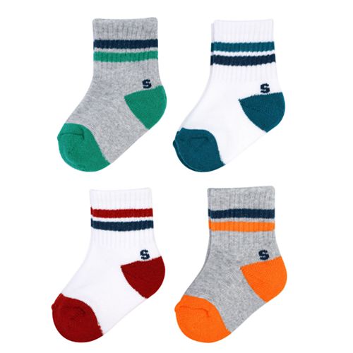 Baby Boy / Toddler Boy Jumping Beans® 4pk. Printed Crew Socks