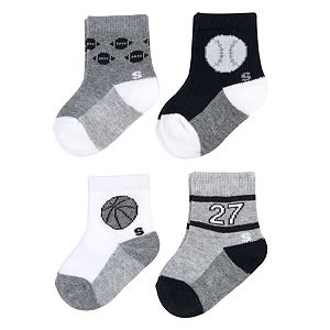 Baby Boy / Toddler Boy Jumping Beans® 4-pk. Crew Socks