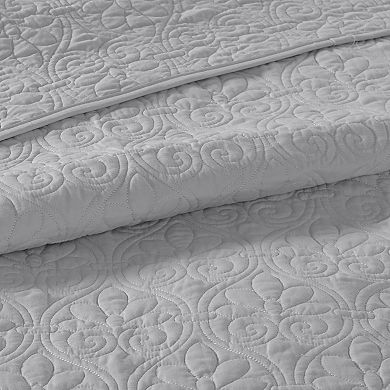 Madison Park Mansfield Reversible Antimicrobial Quilt Set