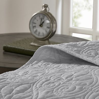 Madison Park Mansfield Reversible Antimicrobial Quilt Set