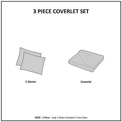 Madison Park Mansfield Reversible Antimicrobial Quilt Set