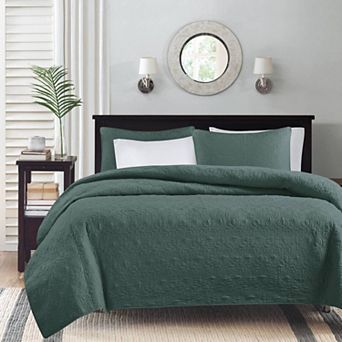 Madison Park Mansfield Reversible Antimicrobial Quilt Set