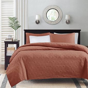 Madison Park Mansfield Reversible Antimicrobial Quilt Set