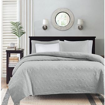 Madison Park Mansfield Reversible Antimicrobial Quilt Set