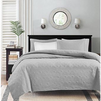 Madison Park Mansfield Reversible Antimicrobial Quilt Set