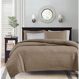 Madison Park Mansfield Reversible Antimicrobial Quilt Set