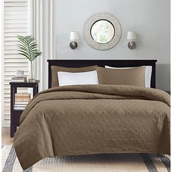 Madison Park Mansfield Reversible Antimicrobial Quilt Set