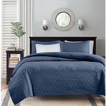 Madison Park Mansfield Reversible Antimicrobial Quilt Set