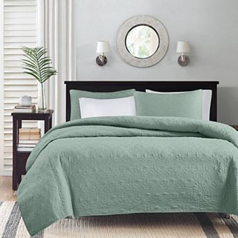 Madison Park Mansfield Reversible Antimicrobial Quilt Set