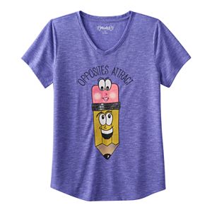 Girls 7-16 & Plus Size Mudd® V-neck Graphic Tee