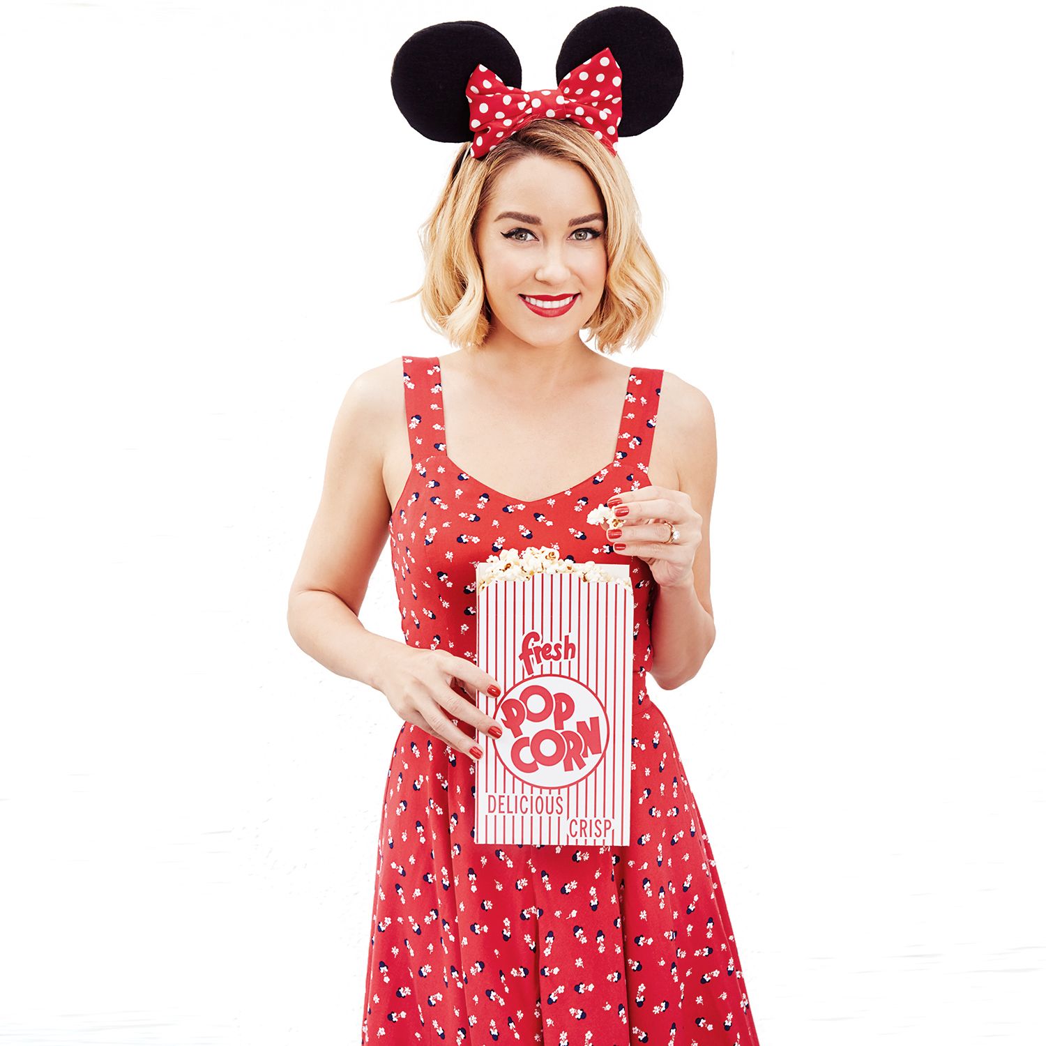 minnie mouse print dress