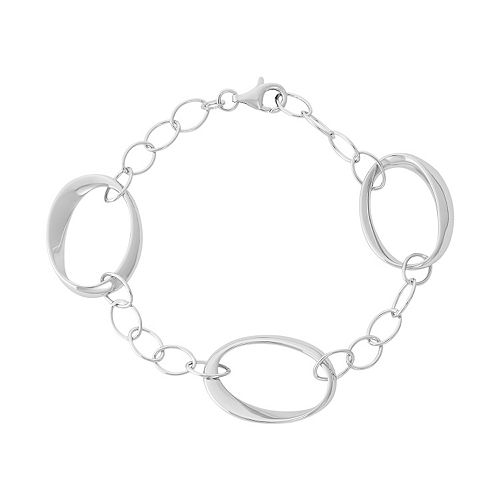 Sterling Silver Oval Link Bracelet