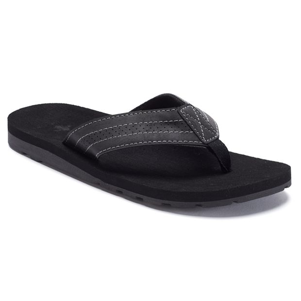 Kohls black flip on sale flops