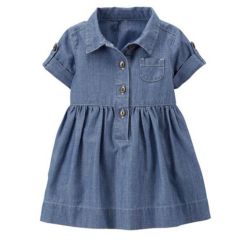Carter's Denim Chambray Dress Baby Girl