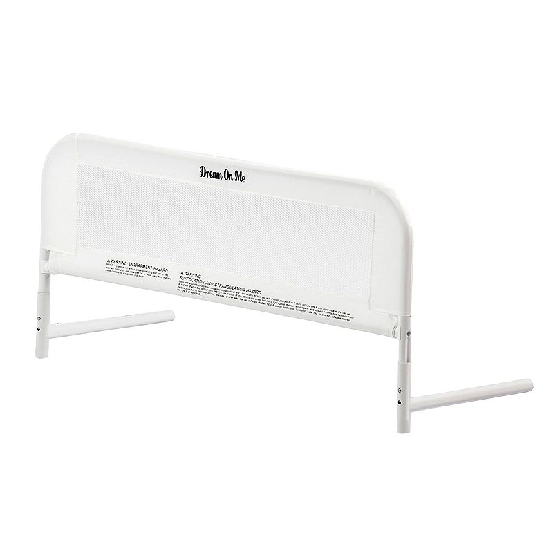 Dream On Me Mesh Security Crib Rail, White