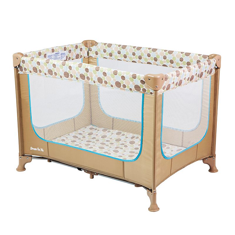 Dream On Me Zodiak Portable Playard, Coffee/Blue