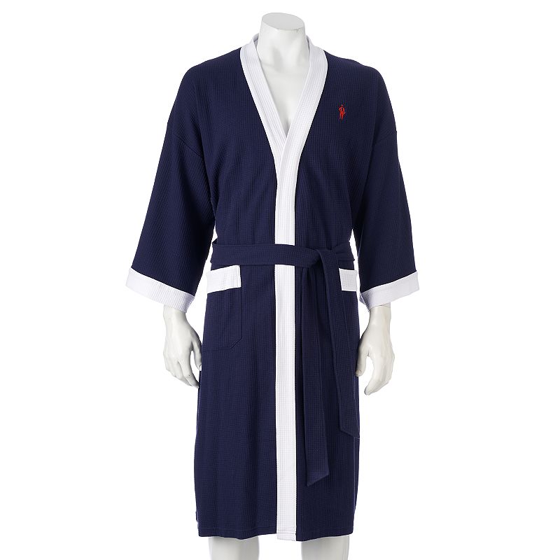 UPC 744275761210 product image for Jockey Waffle-Weave Kimono Robe - Men, Blue (Navy) | upcitemdb.com