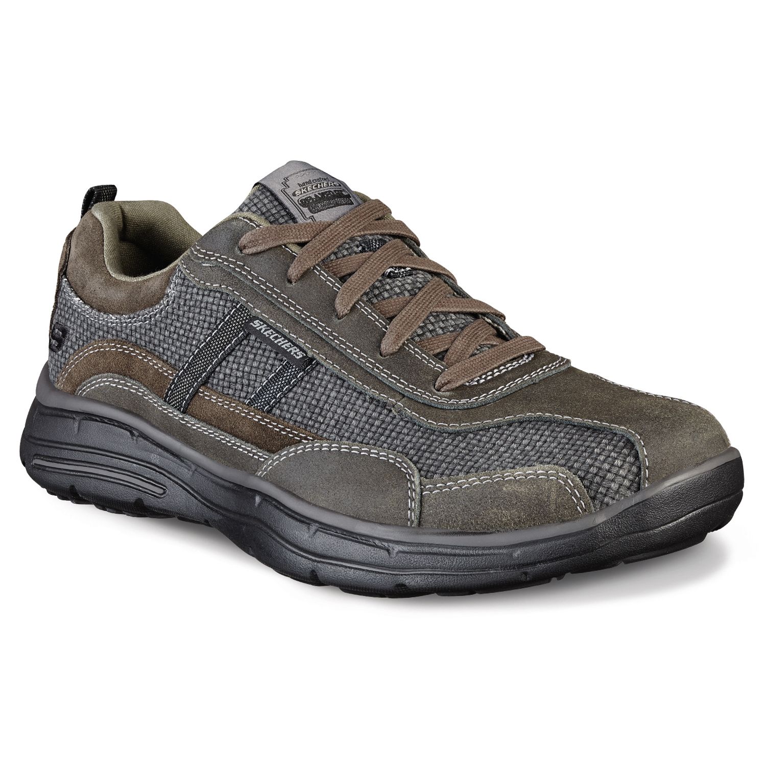 skechers relaxed fit glides status men's casual shoes
