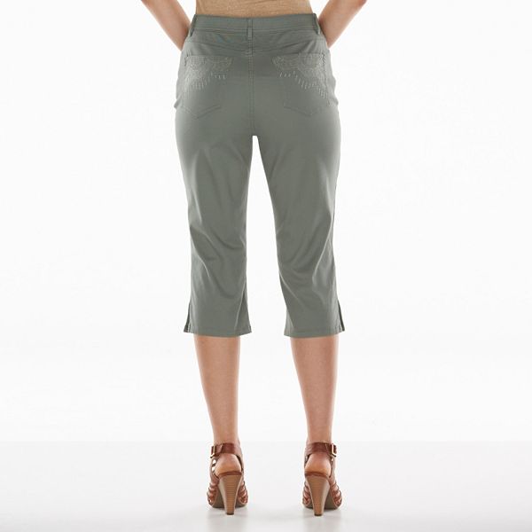 Gloria Vanderbilt Comfort Waist Capris - Women's