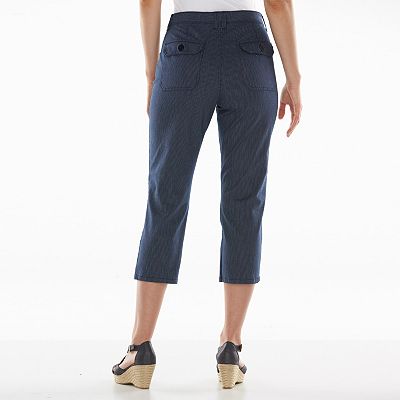 Gloria Vanderbilt Nadine Comfort Waist Twill Capris Women s