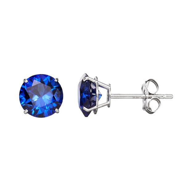 White sapphire earrings on sale kohls