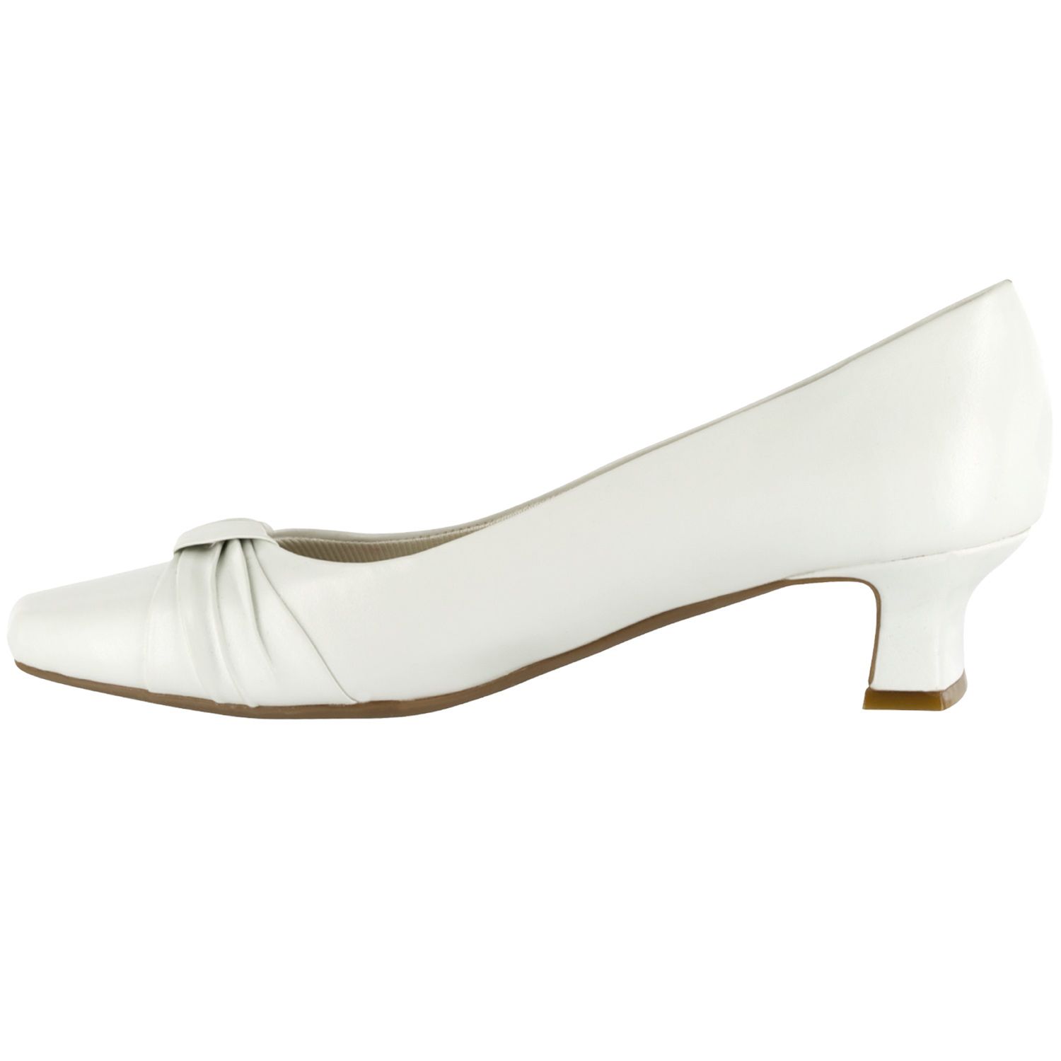 Easy Street - Pump Donna Waive, Tomaia Sintetica, Punta A Punta, Tacco 3,2 Cm, Colore Nero, Taglia 6.5 WW US