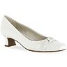 Women's Easy Street Waive Low Heel Dress Pumps - White, Size 10 WW