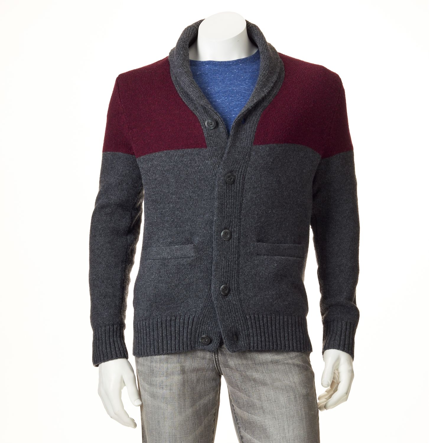 kohls mens button down sweaters