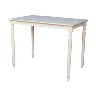 International Concepts Solid Unfinished Wood Dining Table