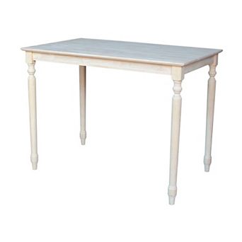 International Concepts Solid Unfinished Wood Dining Table