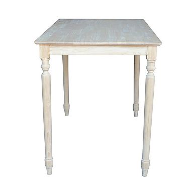 International Concepts Solid Unfinished Wood Dining Table