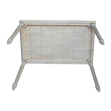 International Concepts Solid Unfinished Wood Dining Table