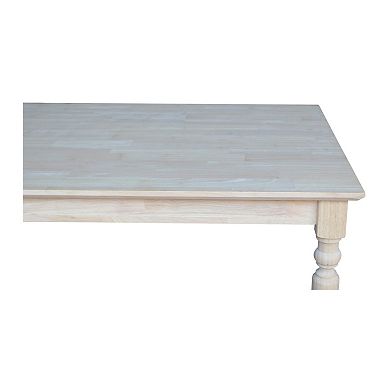 International Concepts Solid Unfinished Wood Dining Table
