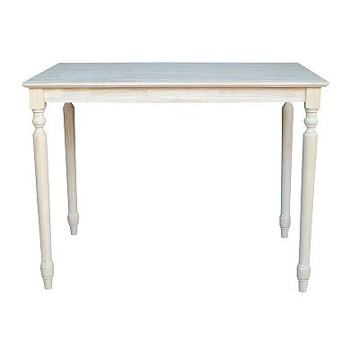 International Concepts Solid Unfinished Wood Dining Table