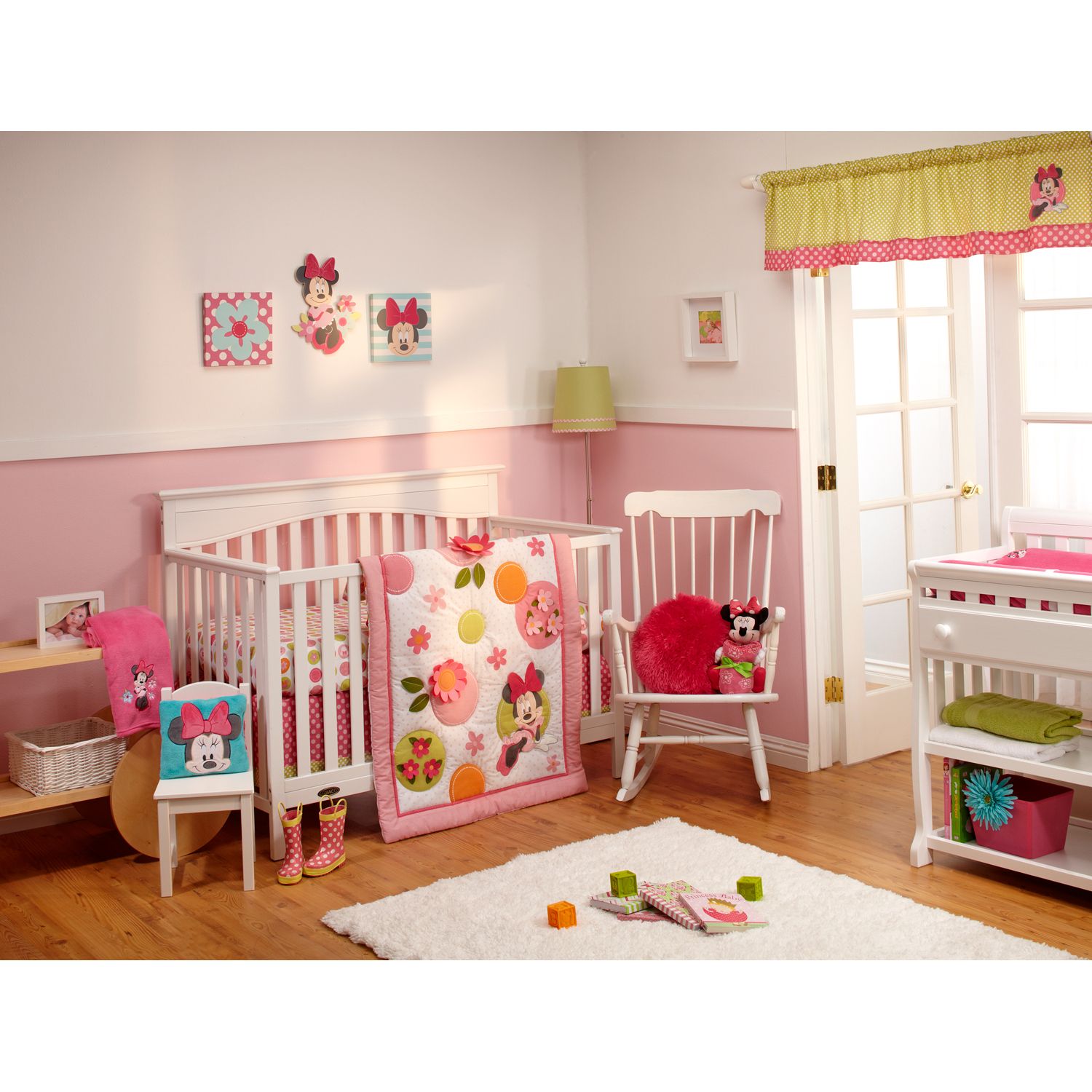 minnie mouse crib bedding set