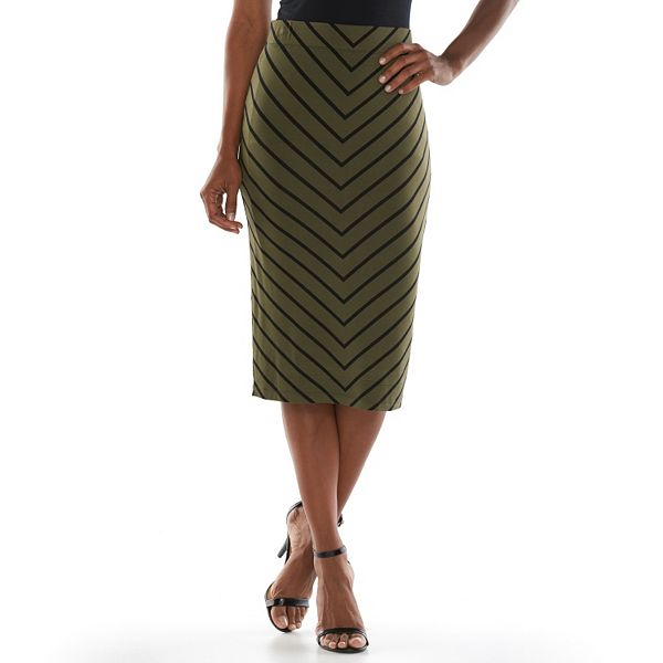 2912269 Grey Midi Pencil Skirt main image 0