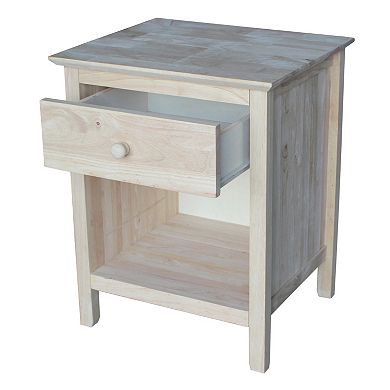 International Concepts 1-Drawer Nightstand