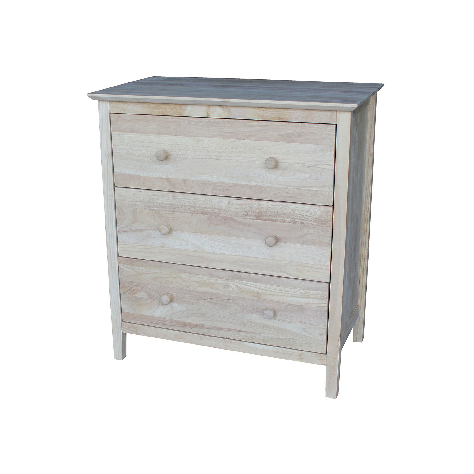 International Concepts 3-Drawer Dresser, Brown