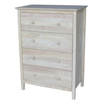 International Concepts 4-Drawer Dresser