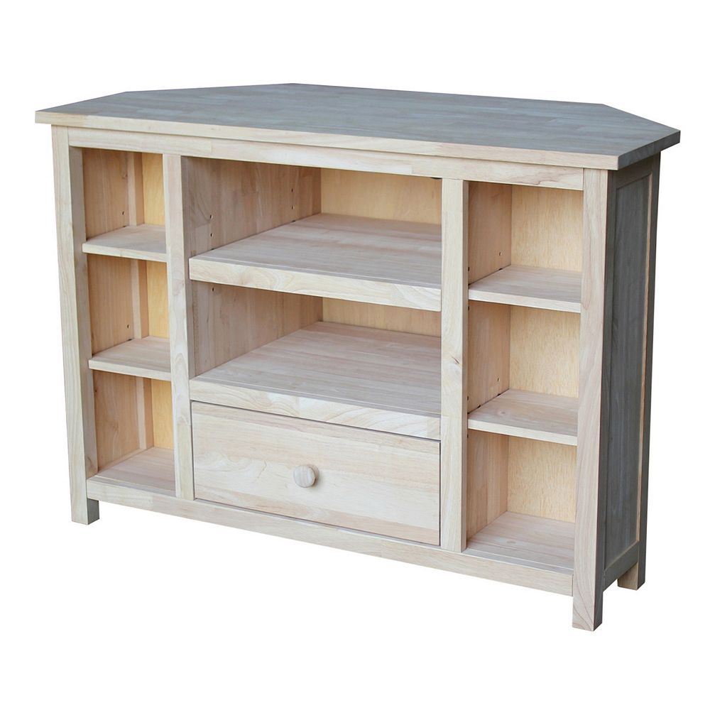 International Concepts Unfinished 60 in. Spencer TV Stand | The Home
