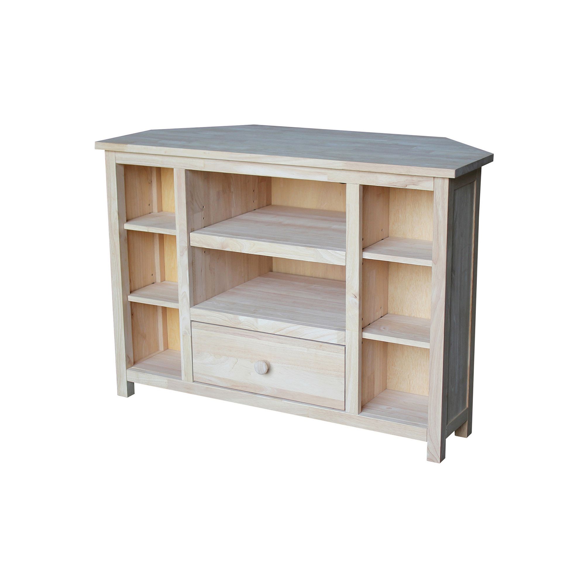 International Concepts Corner TV Stand, Brown