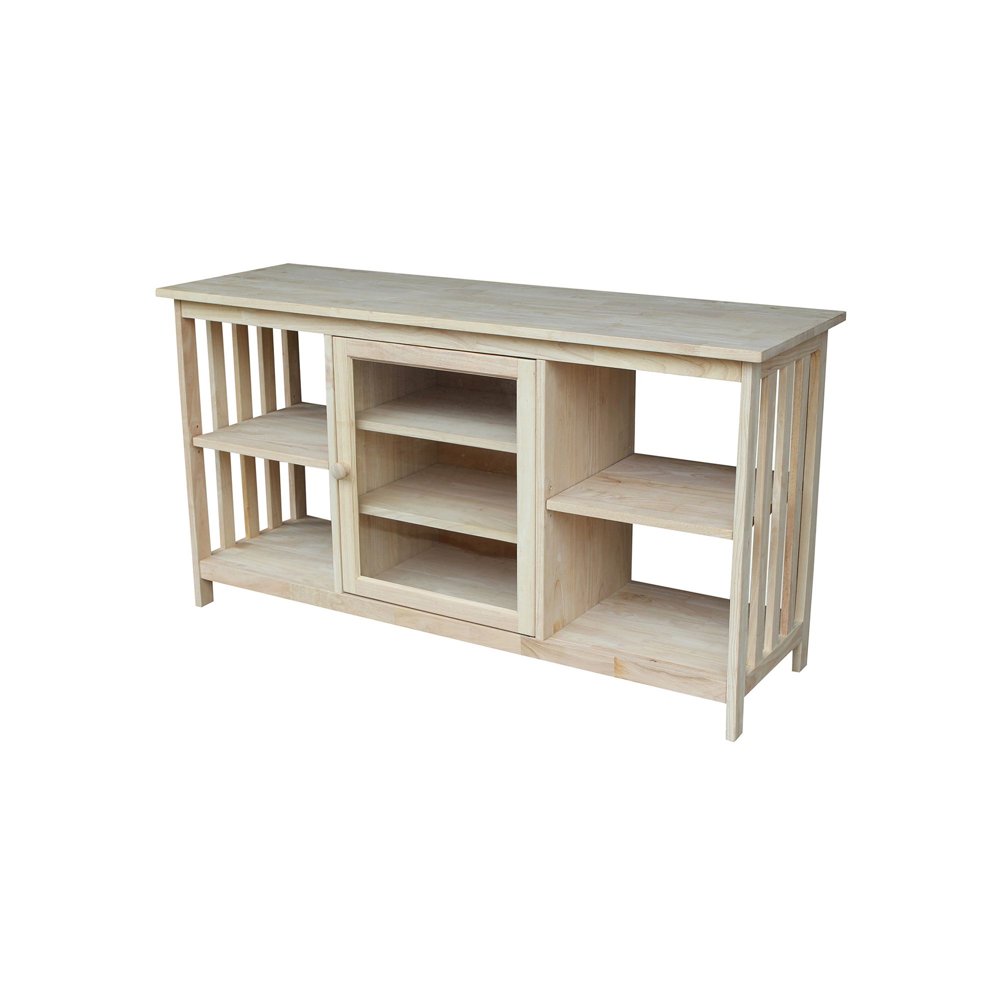 International Concepts Mission Cabinet TV Stand, Brown