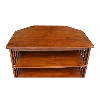 International Concepts Mission Corner TV Stand